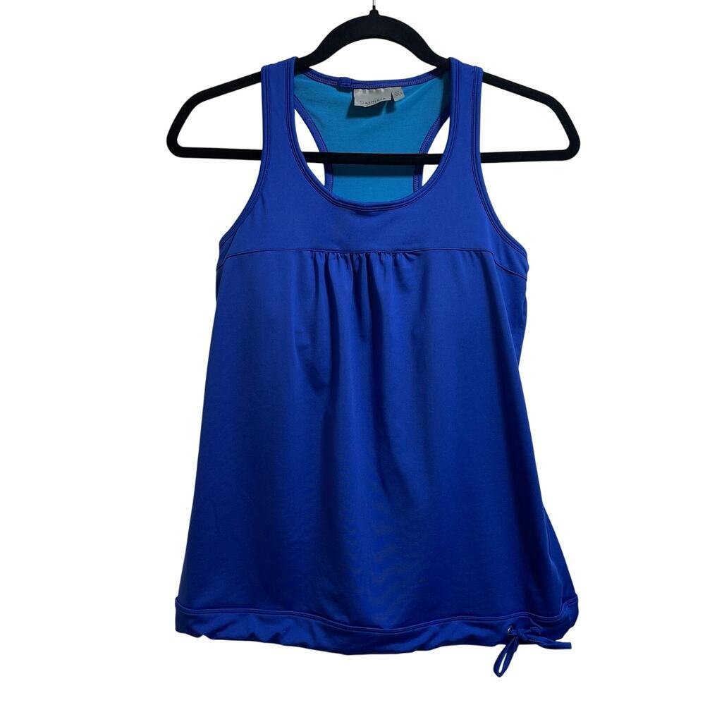 Athleta Tinker Tank Blue Women's Athleisure Racerback Top Sz XS